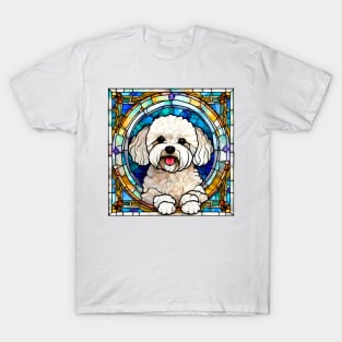 Stained Glass Bichon Frise T-Shirt